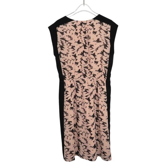 DKNYC Pink Fern Pattern Floral Formal Dress High Neck Midi Pencil Dress Size 8 - Picture 3 of 6